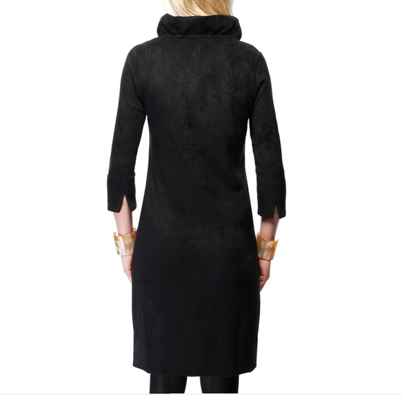 Gretchen Scott Ruffneck suede dress NWT - Picture 3 of 7